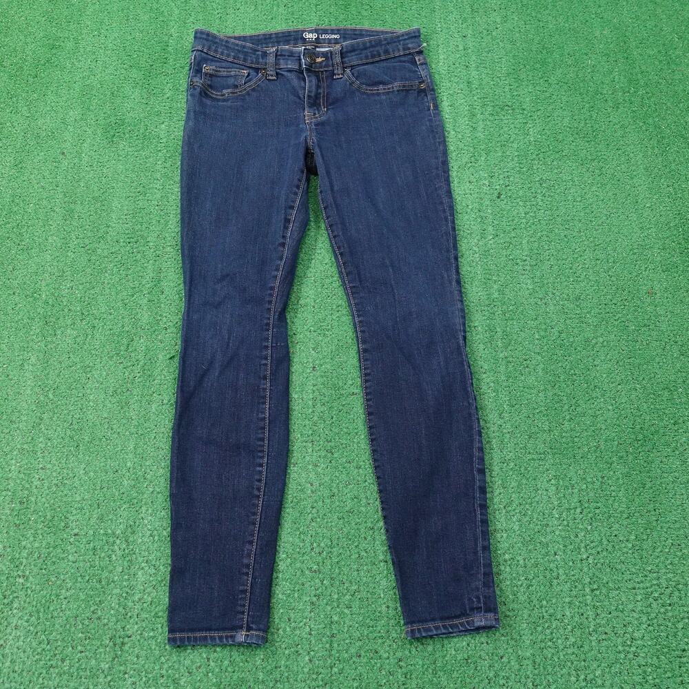 Gap Legging Jeans Womens 2/26S Blue Stretch Denim Skinny Pants Dark‎ Wash